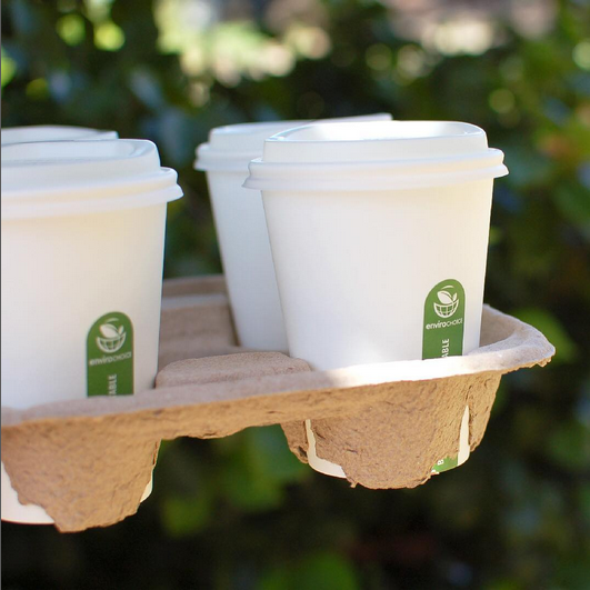 Carry Trays Moulded Fibre Natural